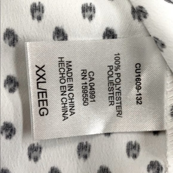 Hilary Radley Spotted Dolman Cap Sleeve Blouse - Picture 4 of 4